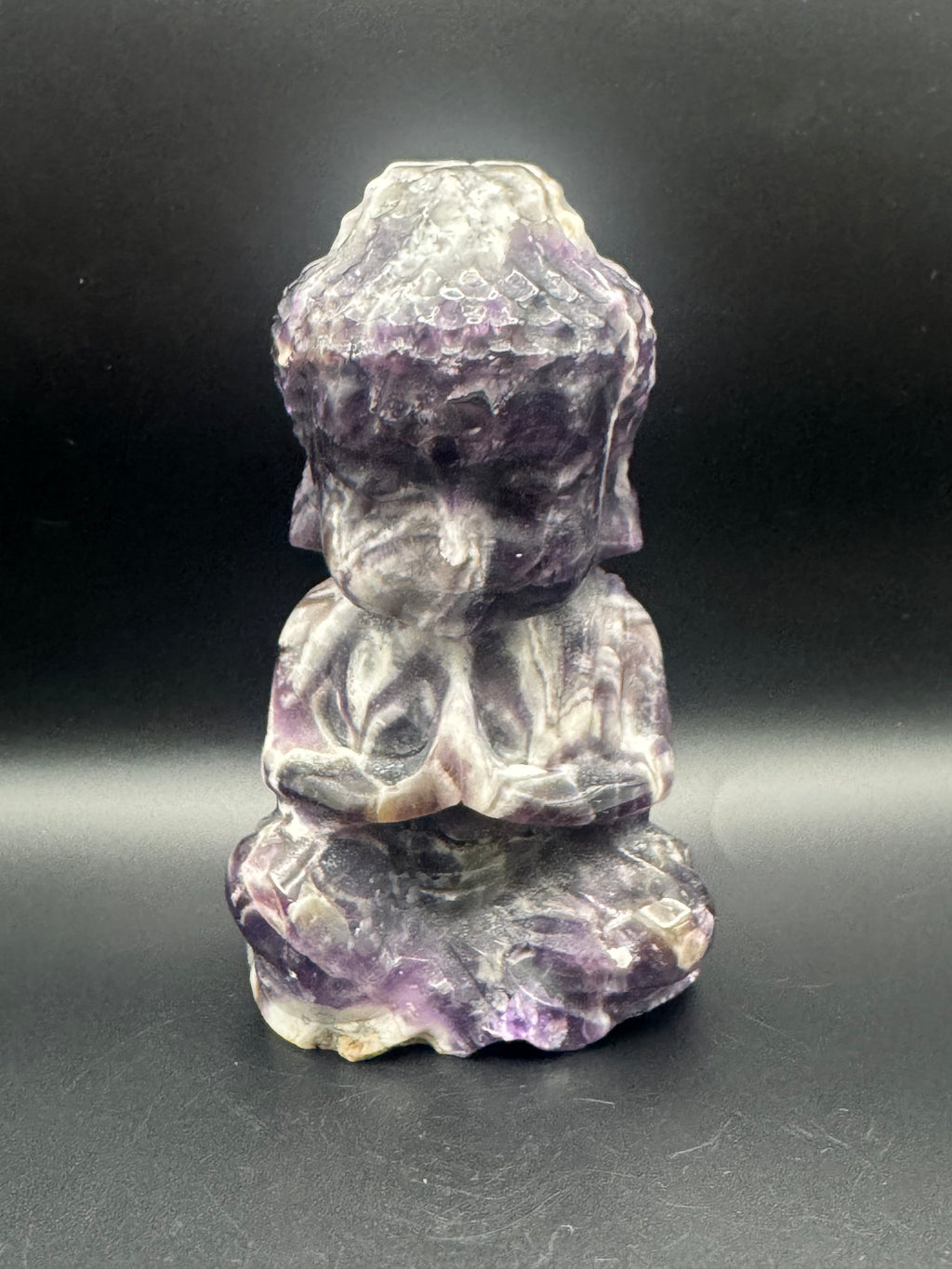 Amethyst Baby Buddha Carving