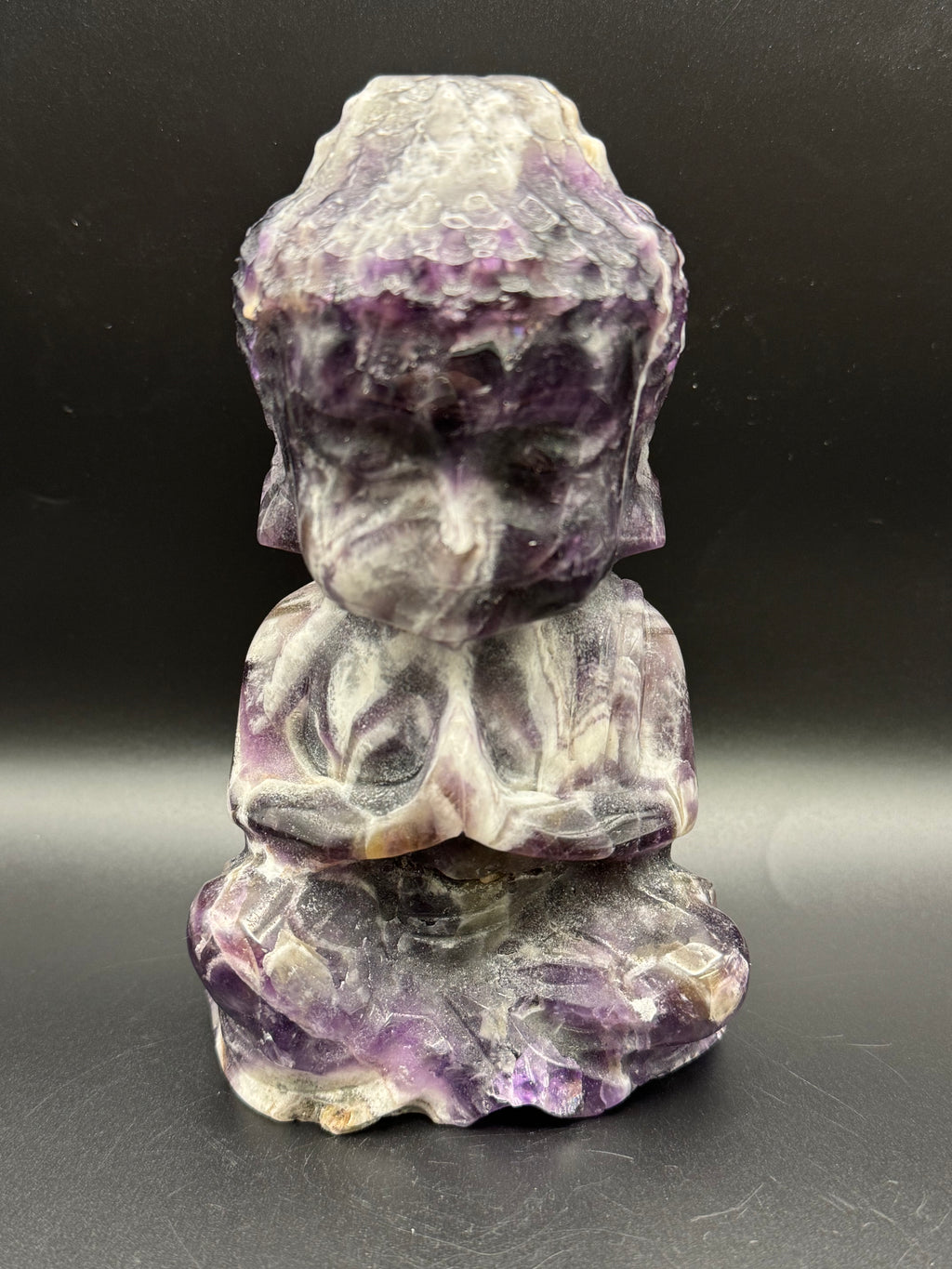 Amethyst Baby Buddha Carving