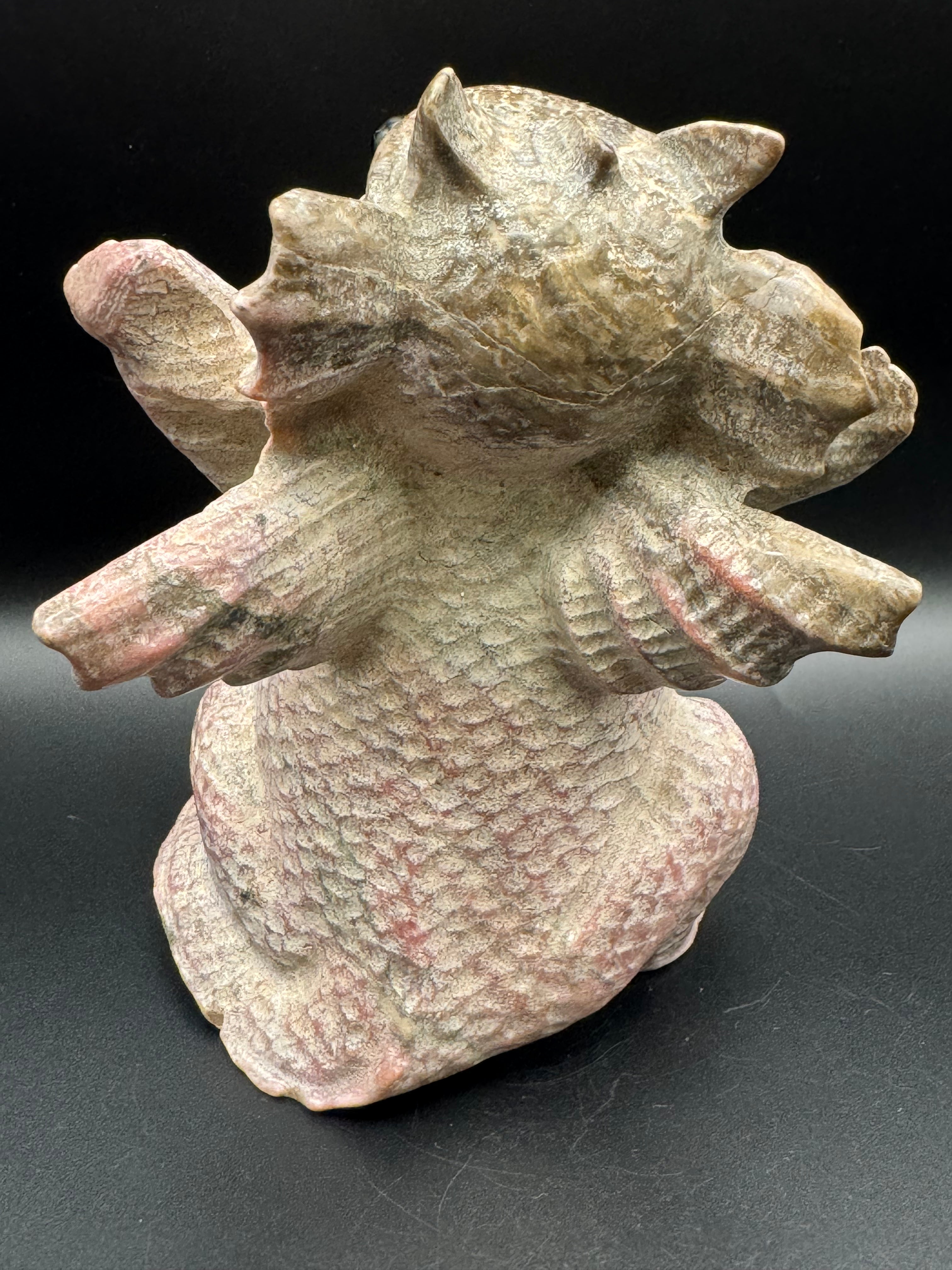 Rhodonite Baby Dragon Carving